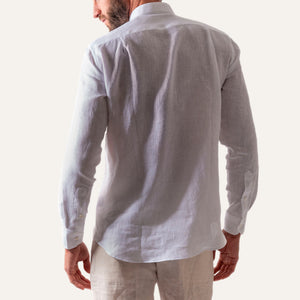 Casual Linen Shirt White
