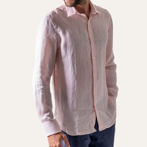 Classic Linen Shirt Pink