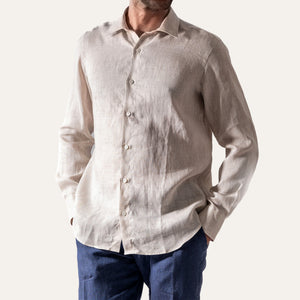 Classic Linen Shirt Sand