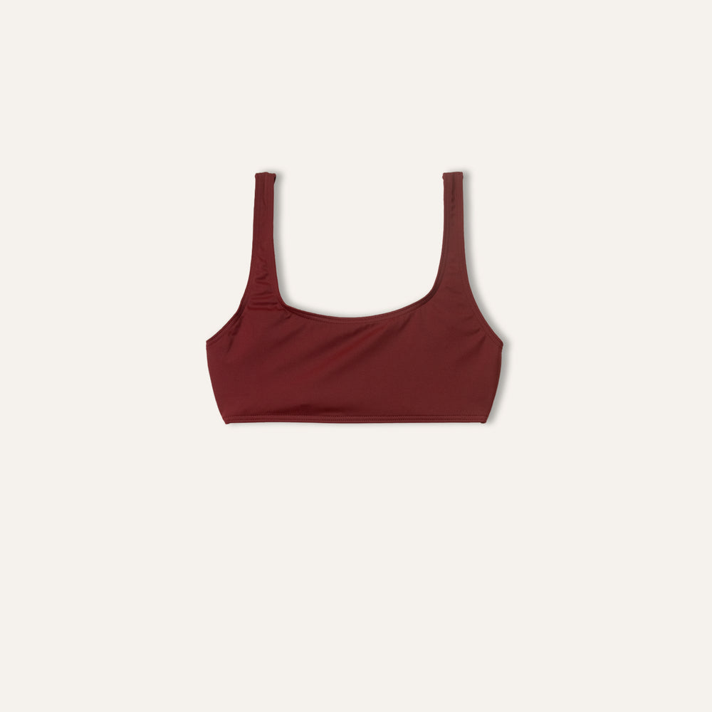 Crop Top Maroon -