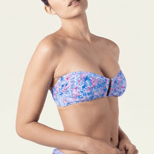 Bandeau Top Coral Red - Bikini_Top - K A M P O S