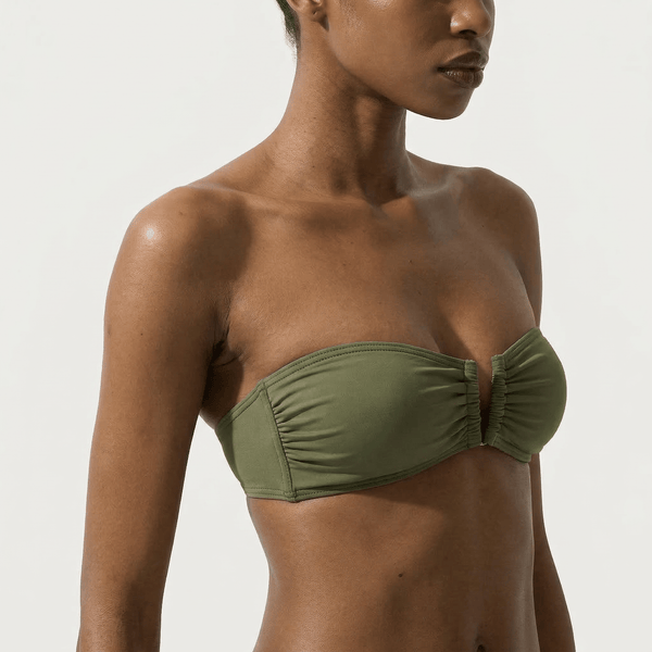 Bandeau Top Olive - Bikini_Top - K A M P O S