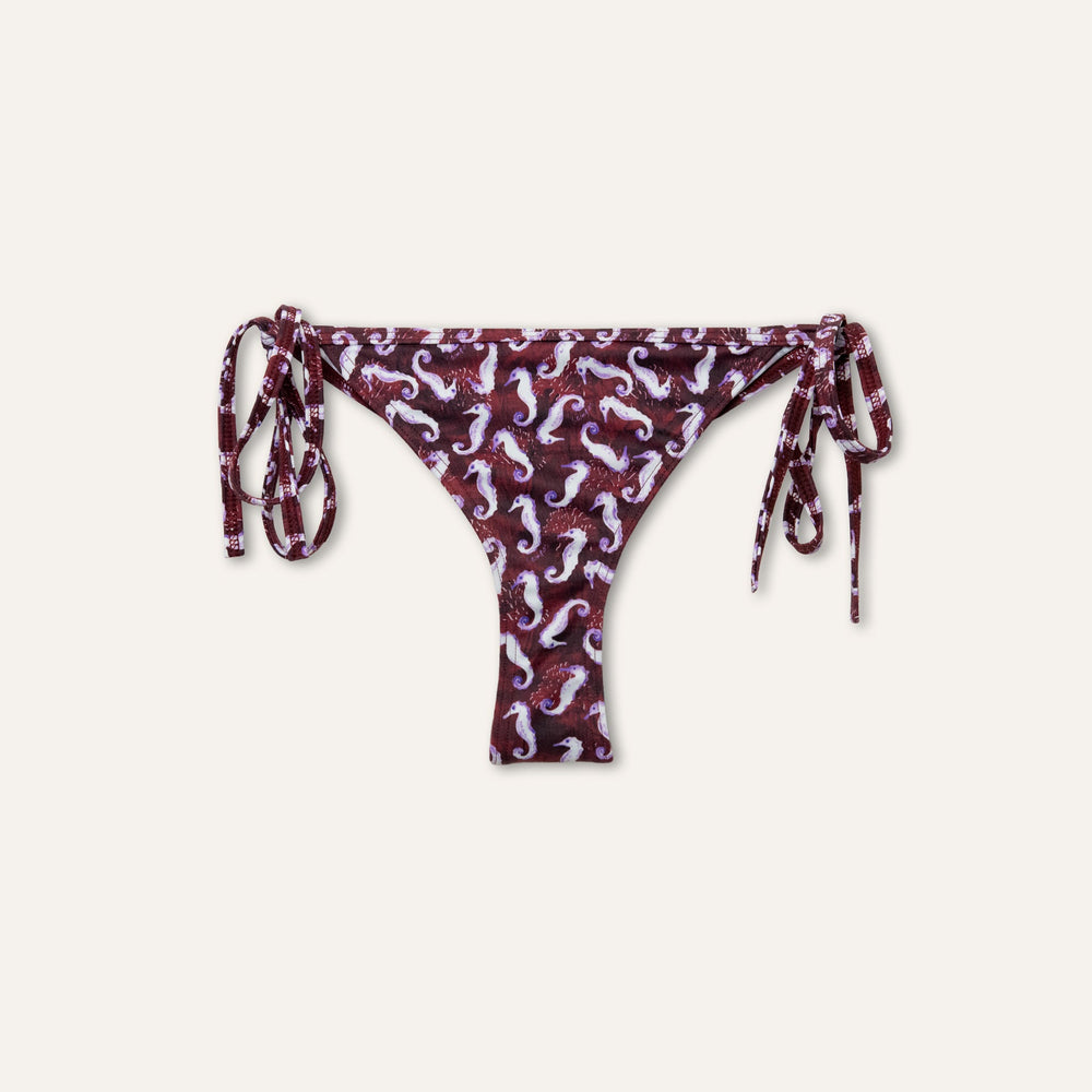 Brazilian Slip Seahorse Burgundy - Bikini_Bottom - K A M P O S