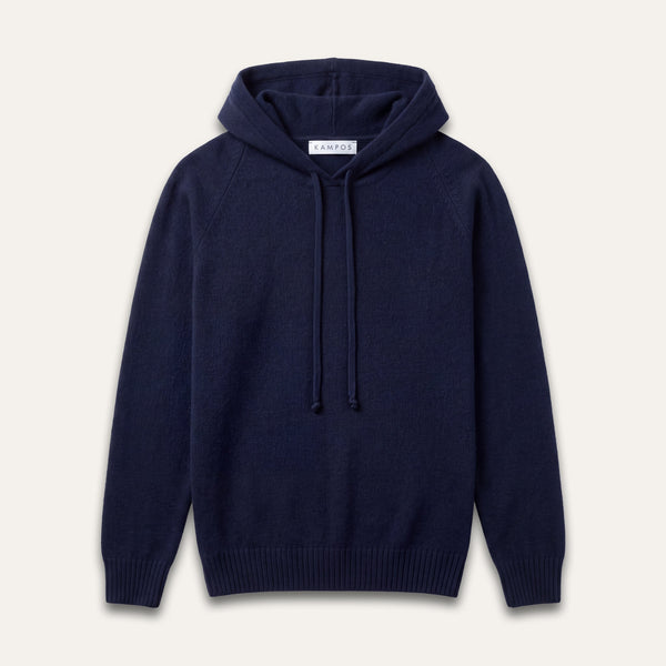 Cashmere Hoodie Navy - Hoodie - K A M P O S