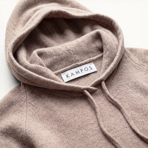 Cashmere Hoodie Sand - Hoodie - K A M P O S