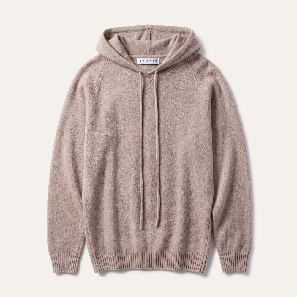 Cashmere Hoodie Sand - Hoodie - K A M P O S