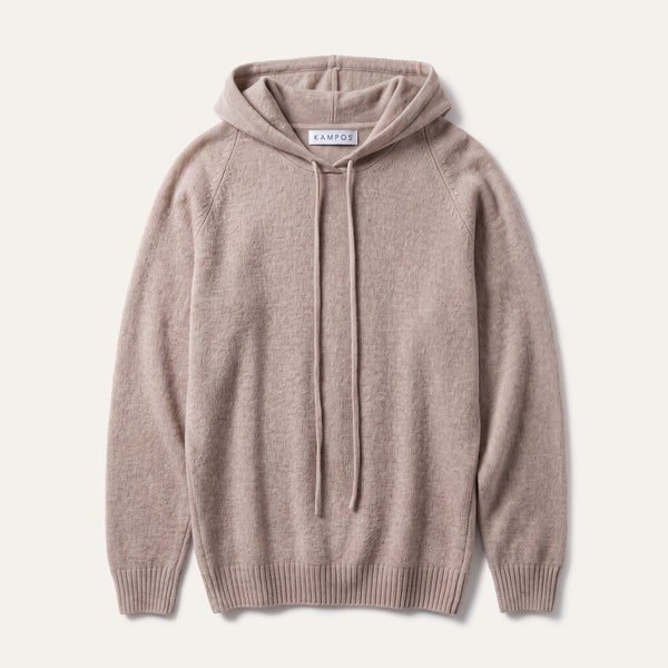 Cashmere Hoodie Sand - Hoodie - K A M P O S