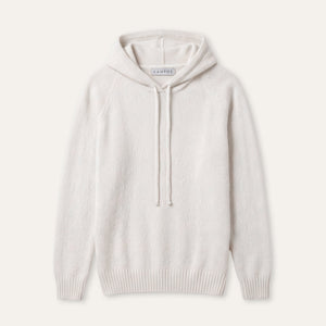 Cashmere Hoodie White - Hoodie - K A M P O S