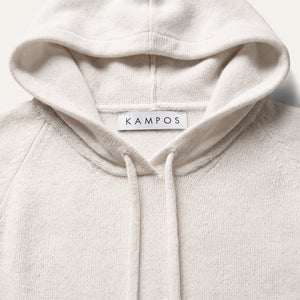 Cashmere Hoodie White - Hoodie - K A M P O S