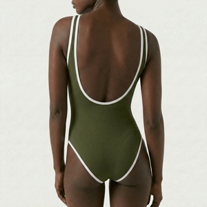 Olympic Olive - Onepieceswimsuit_Woman - K A M P O S