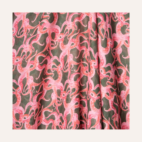 Pareo Octopus Olive - Pareo_Unisex - K A M P O S