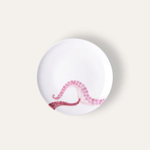 Side Plate Octopus Pink - Pottery - K A M P O S