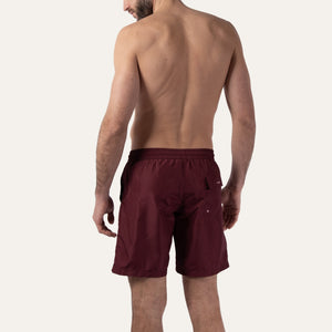 Swim Shorts Long Burgundy - Swimshorts_Man - K A M P O S