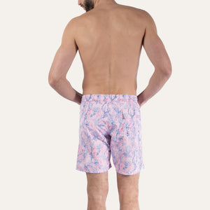 Swim Shorts Long Coral Pink - Swimshorts_Man - K A M P O S
