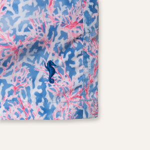 Swim Shorts Long Coral Red - Swimshorts_Man - K A M P O S