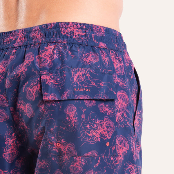Swim Shorts Long Jellyfish Navy - Swimshorts_Man - K A M P O S