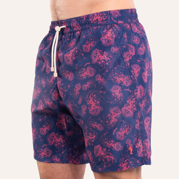 Swim Shorts Long Jellyfish Navy - Swimshorts_Man - K A M P O S