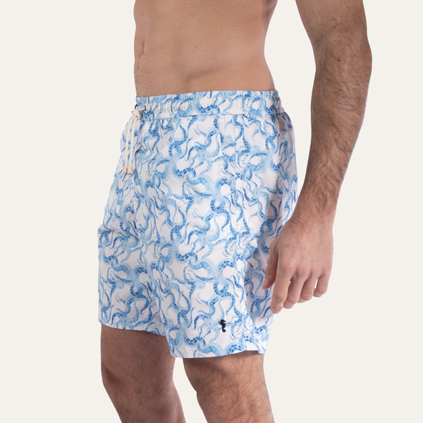 Swim Shorts Long Octopus Navy - Swimshorts_Man - K A M P O S