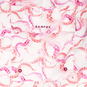 Swim Shorts Long Octopus Pink - Swimshorts_Man - K A M P O S
