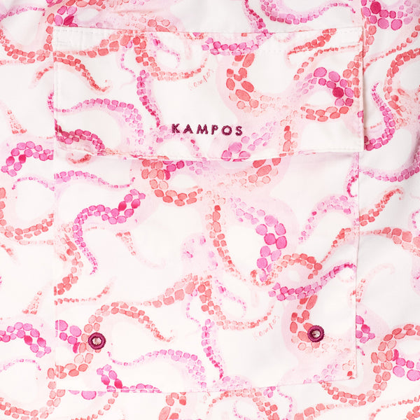 Swim Shorts Long Octopus Pink - Swimshorts_Man - K A M P O S