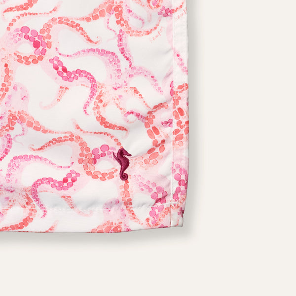 Swim Shorts Long Octopus Pink - Swimshorts_Man - K A M P O S