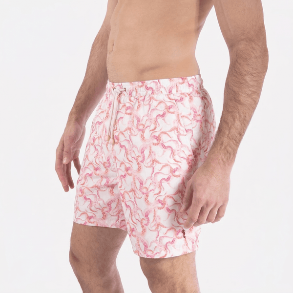 Swim Shorts Long Octopus Pink - Swimshorts_Man - K A M P O S
