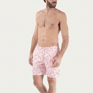 Swim Shorts Long Octopus Pink - Swimshorts_Man - K A M P O S