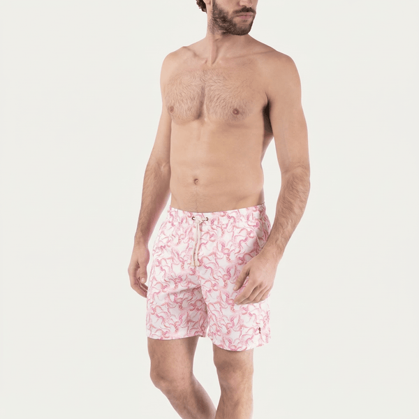 Swim Shorts Long Octopus Pink - Swimshorts_Man - K A M P O S