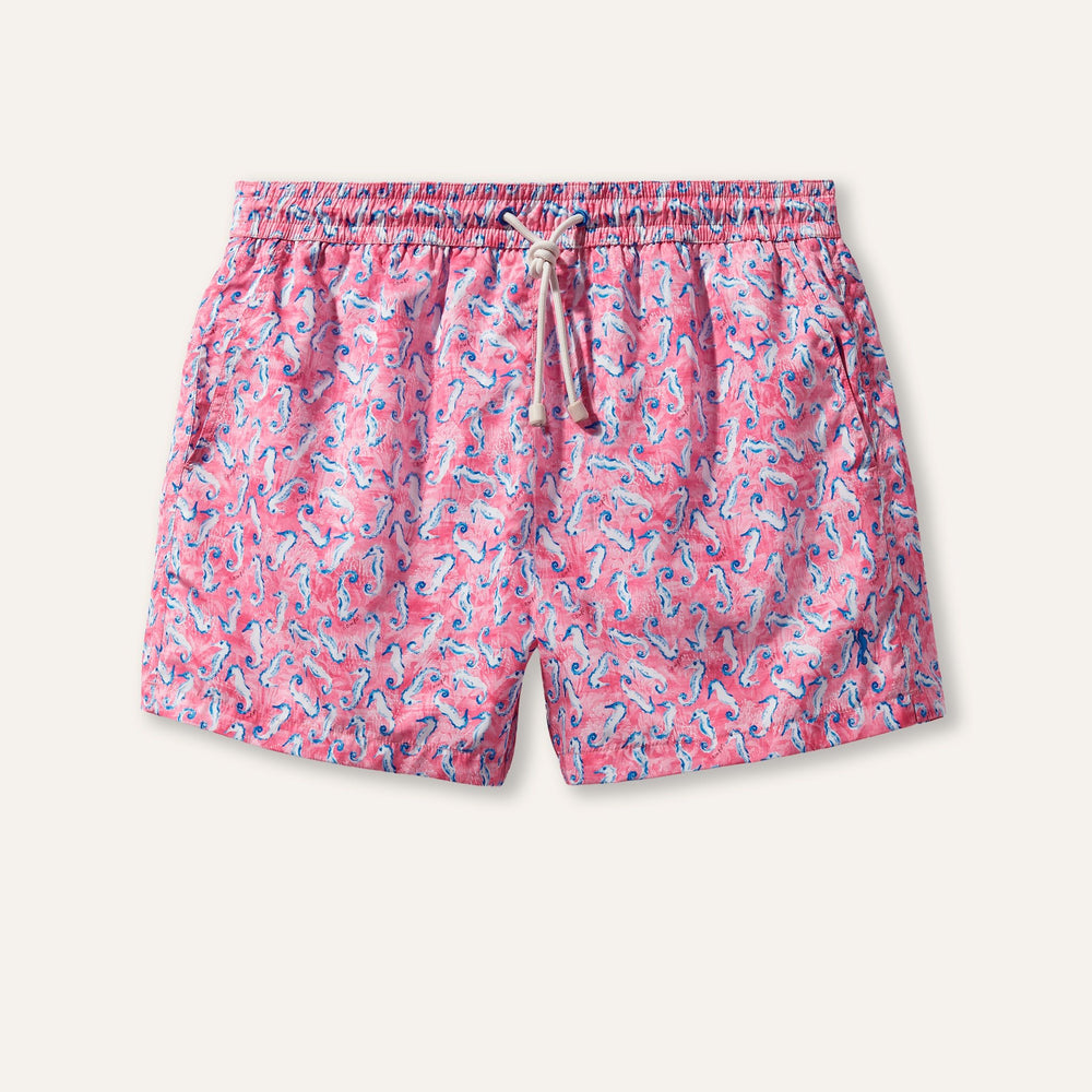 Swim Shorts Seahorse Pink - Swimshorts_Man - K A M P O S