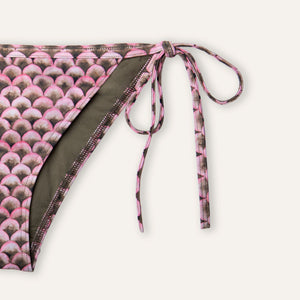 Tie - Side Bikini Scales Olive - Bikini_Woman - K A M P O S
