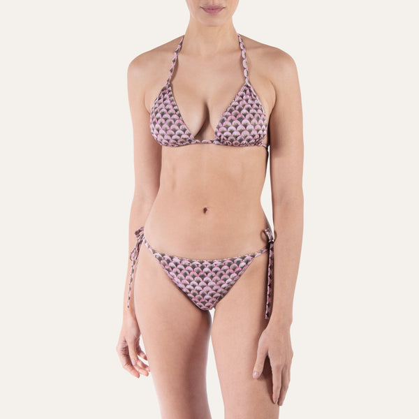 Tie - Side Bikini Scales Olive - Bikini_Woman - K A M P O S