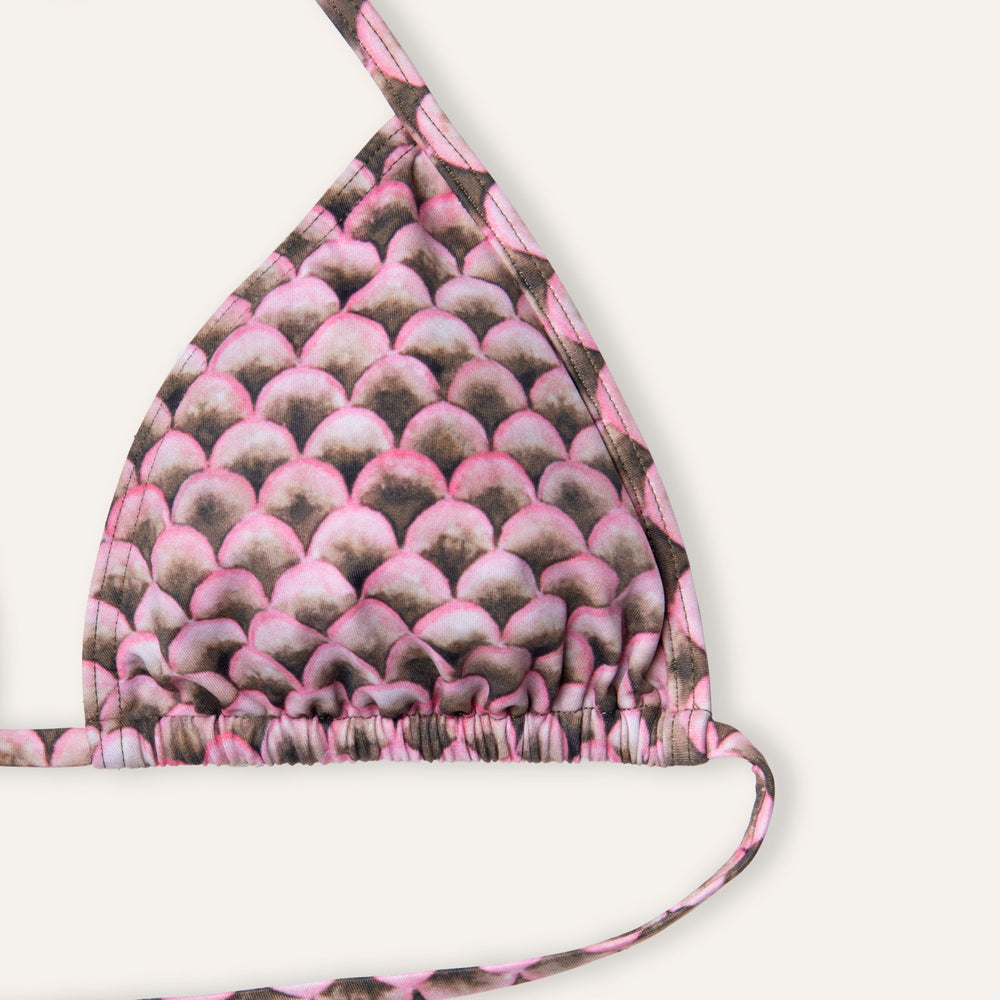 Tie - Side Bikini Scales Olive - Bikini_Woman - K A M P O S
