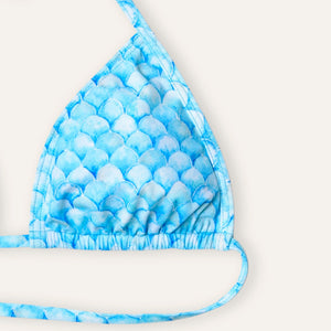 Tie - Side Bikini Scales Turquoise - Bikini_Woman - K A M P O S