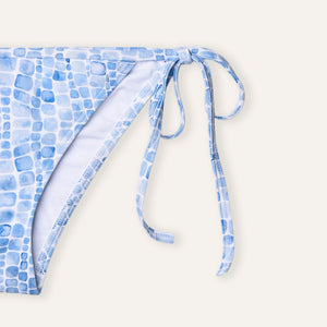 Tie - Side Bikini Whale Skin Navy - Bikini_Woman - K A M P O S