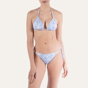Tie - Side Bikini Whale Skin Navy - Bikini_Woman - K A M P O S