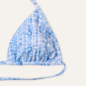 Tie - Side Bikini Whale Skin Navy - Bikini_Woman - K A M P O S