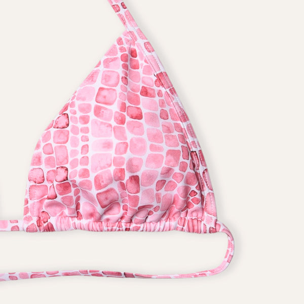 Tie - Side Bikini Whale Skin Pink - Bikini_Woman - K A M P O S