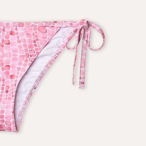 Tie - Side Bikini Whale Skin Pink - Bikini_Woman - K A M P O S
