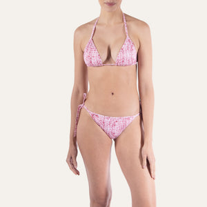 Tie - Side Bikini Whale Skin Pink - Bikini_Woman - K A M P O S