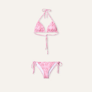 Tie - Side Bikini Whale Skin Pink - Bikini_Woman - K A M P O S