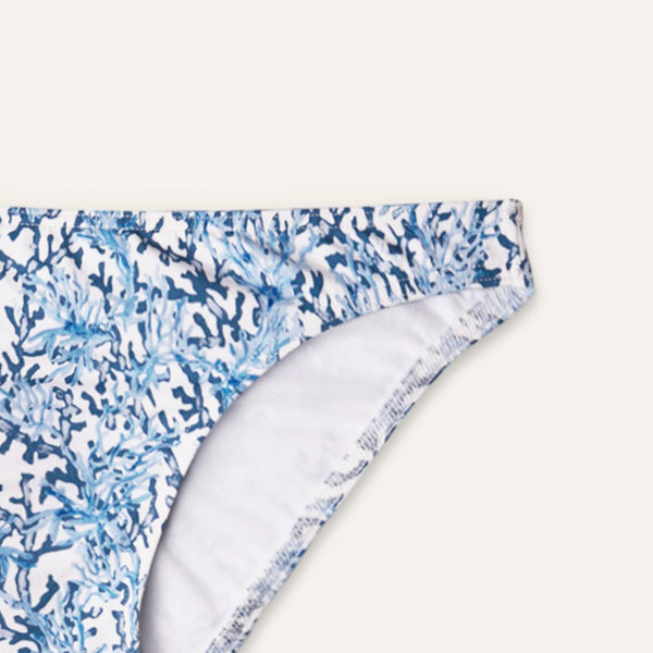 Traditional Slip Coral Blue - Bikini_Bottom - K A M P O S