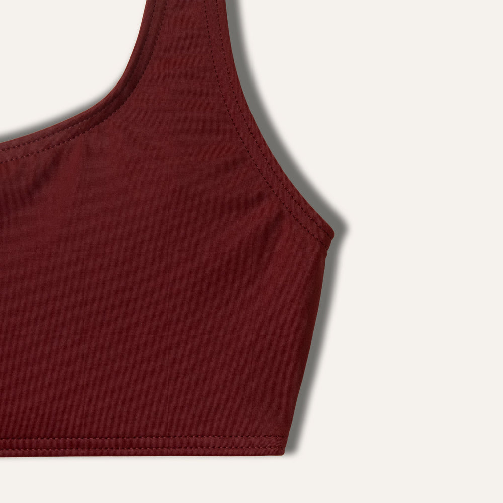 Crop Top Maroon -