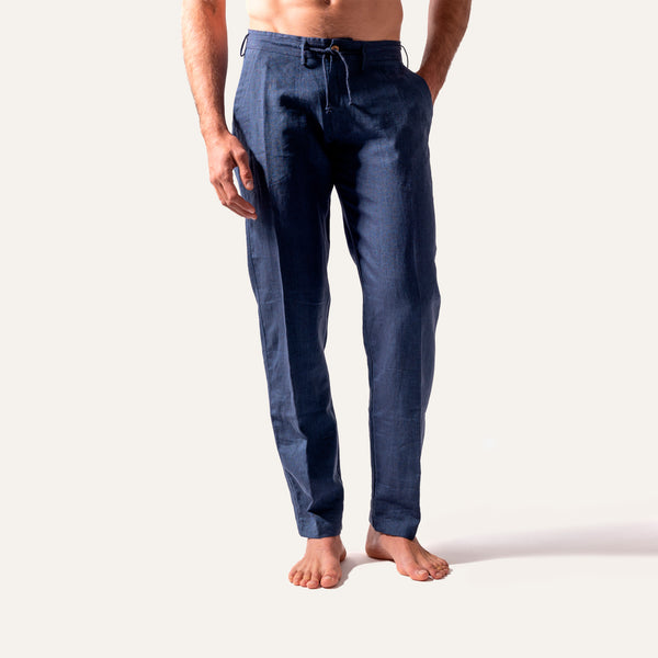 Linen Pants Navy