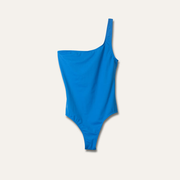 One-Shoulder One Piece Aeolian Blue -