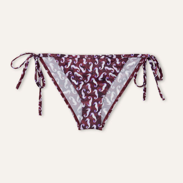 Classic Slip Seahorse Burgundy -