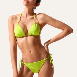 Tie-Side Bikini Cactus Green -