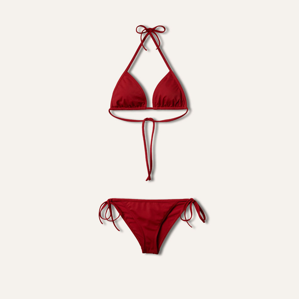 Tie-Side Bikini Red -